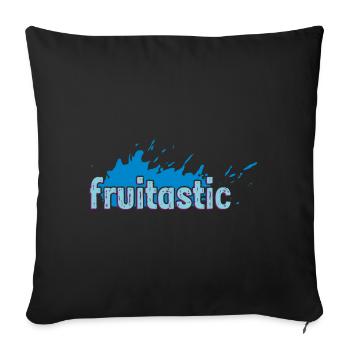 fruitastic claim fresh splash blue - Sofa pillowcase 17,3'' x 17,3'' (45 x 45 cm) - black - Front