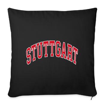 Stuttgart - Sofa pillowcase 17,3'' x 17,3'' (45 x 45 cm) - black - Front