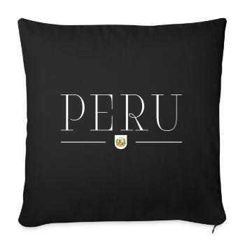 J’adore le Pérou - Housse de coussin décorative 45 x 45 cm - noir - Devant