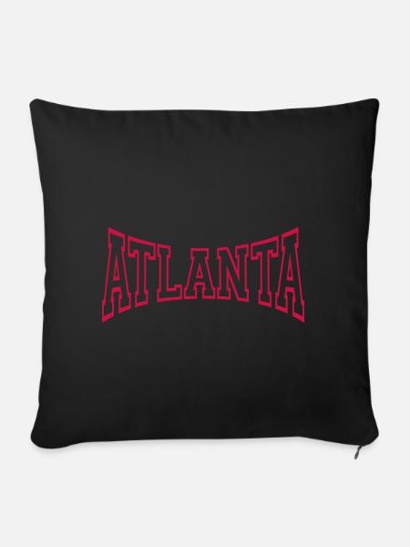 Atlanta - Sofakissenbezug 45 x 45 cm - Schwarz