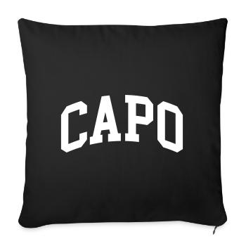 Capo - Sofa pillowcase 17,3'' x 17,3'' (45 x 45 cm) - black - Front