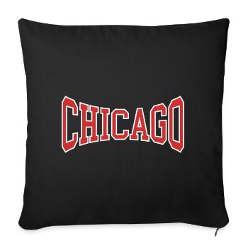 Chicago - Sofakissenbezug 45 x 45 cm - Schwarz - Vorne