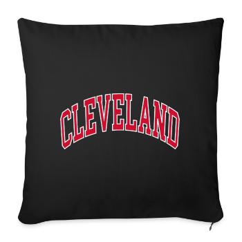 Cleveland - Sofa pillowcase 17,3'' x 17,3'' (45 x 45 cm) - black - Front