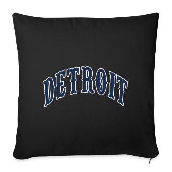 Detroit - Sofa pillowcase 17,3'' x 17,3'' (45 x 45 cm) - black - Front