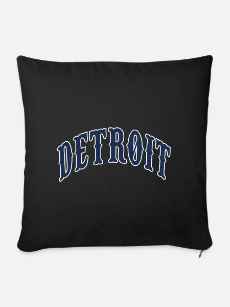 Detroit - Sofakissenbezug 45 x 45 cm - Schwarz