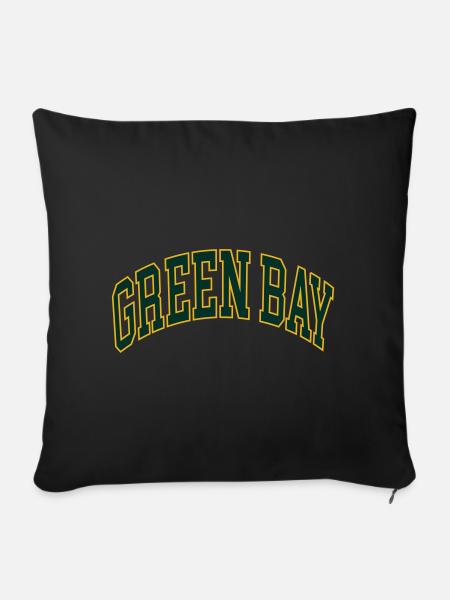 Green Bay - Sofakissenbezug 45 x 45 cm - Schwarz