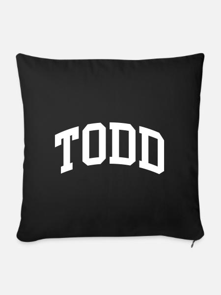 Todd - Sofakissenbezug 45 x 45 cm - Schwarz