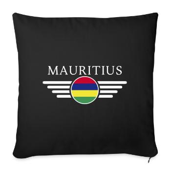 I Love Mauritius, Elegance Style Design T-Shirt - Sofa pillowcase 17,3'' x 17,3'' (45 x 45 cm) - black - Front