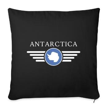 I Love Antarctica, Elegance Style Design T-Shirt - Sofa pillowcase 17,3'' x 17,3'' (45 x 45 cm) - black - Front