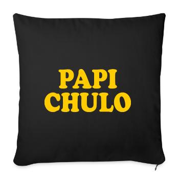 Papi chulo - Sofakissenbezug 45 x 45 cm - Schwarz - Vorne