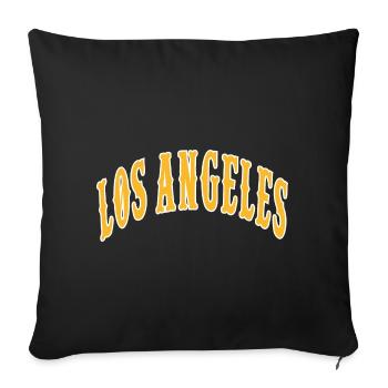 Los Angeles - Sofa pillowcase 17,3'' x 17,3'' (45 x 45 cm) - black - Front