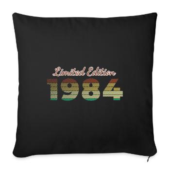 40e anniversaire édition limitée SCR 1984 - Housse de coussin décorative 45 x 45 cm - noir - Devant