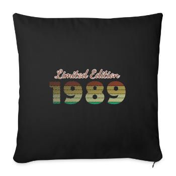 35e anniversaire Édition Limitée SCR 1989 - Housse de coussin décorative 45 x 45 cm - noir - Devant