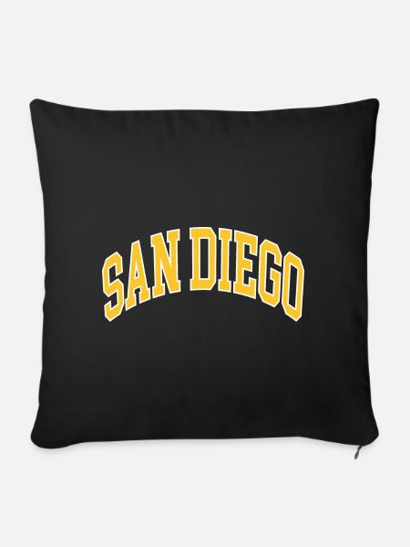San Diego - Sofakissenbezug 45 x 45 cm - Schwarz