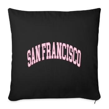 San Francisco - Sofa pillowcase 17,3'' x 17,3'' (45 x 45 cm) - black - Front