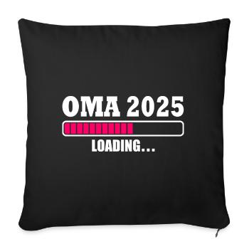 Oma 2025 - Sofakissenbezug 45 x 45 cm - Schwarz - Vorne
