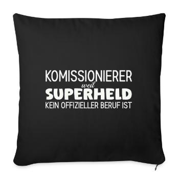 Picker Super-héros - Housse de coussin décorative 45 x 45 cm - noir - Devant