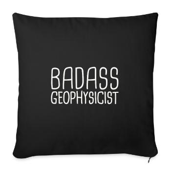 Geophysicist Badass Geophysics - Sofakissenbezug 45 x 45 cm - Schwarz - Vorne