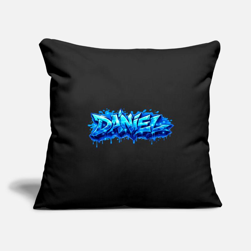 Graffiti DANIEL Name Gift Ideal Printable Sofa pillowcase 17,3'' x 17,3'' (45 x 45 cm)