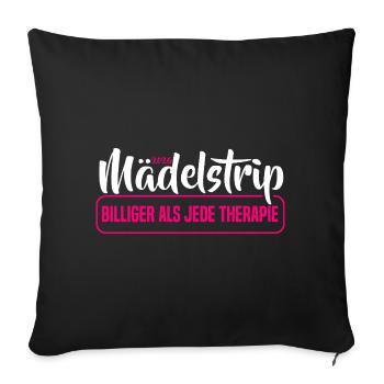 Girls' Trip 2026 Girls' Trip Girls' Tour Girls' Trip - Sofa pillowcase 17,3'' x 17,3'' (45 x 45 cm) - black - Front