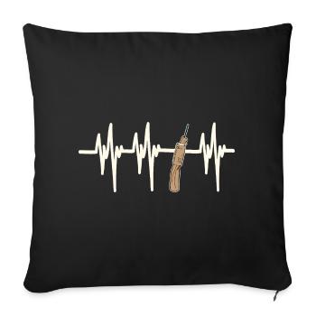 Battements de cœur Fallas de Valencia Trueno - Housse de coussin décorative 45 x 45 cm - noir - Devant