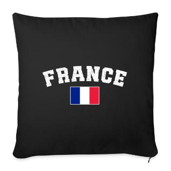 Équipe de France de football - Housse de coussin décorative 45 x 45 cm - noir - Devant