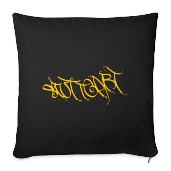 The Ultimate Stuttgart T-Shirt - Sofa pillowcase 17,3'' x 17,3'' (45 x 45 cm) - black - Front