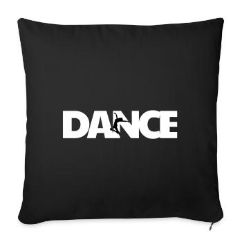 Dance - Sofa pillowcase 17,3'' x 17,3'' (45 x 45 cm) - black - Front