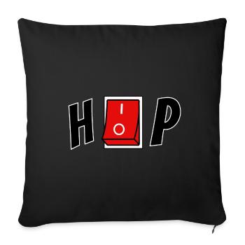 Hip hop - Housse de coussin décorative 45 x 45 cm - noir - Devant