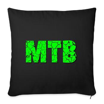 MTB - Sofakissenbezug 45 x 45 cm - Schwarz - Vorne