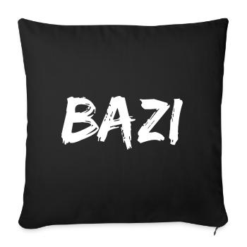 BAZI bayrischer Ausdruck - Sofakissenbezug 45 x 45 cm - Schwarz - Vorne