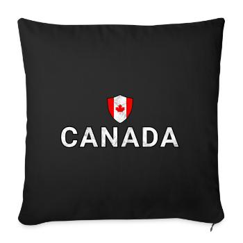 Canada - Housse de coussin décorative 45 x 45 cm - noir - Devant