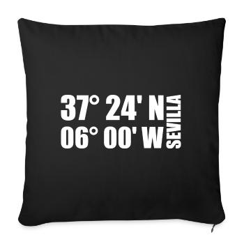 Coordonnées de Séville - Housse de coussin décorative 45 x 45 cm - noir - Devant