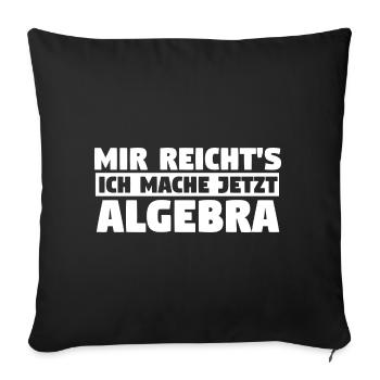 Mathematik Mathe Rechnen Algebra - Sofakissenbezug 45 x 45 cm - Schwarz - Vorne