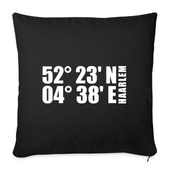 Coordonnées de Haarlem - Housse de coussin décorative 45 x 45 cm - noir - Devant