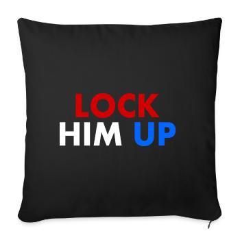 Lock him up - Housse de coussin décorative 45 x 45 cm - noir - Devant