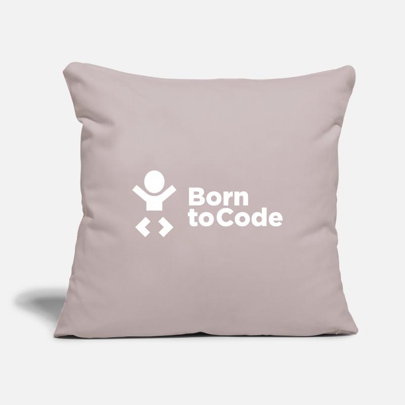 Born to Code Sofakissenbezug 45 x 45 cm