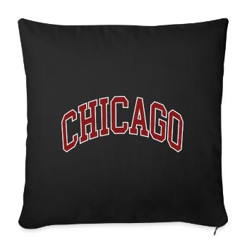Chicago - Sofakissenbezug 45 x 45 cm - Schwarz - Vorne