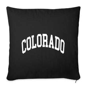 Colorado - Housse de coussin décorative 45 x 45 cm - noir - Devant