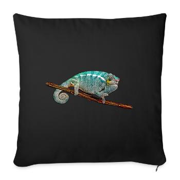 Chameleon - Sofa pillowcase 17,3'' x 17,3'' (45 x 45 cm) - black - Front