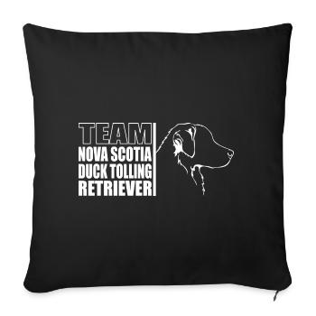 ÉQUIPE Nouvelle-Écosse Duck Tolling Retriever Wilsigns - Housse de coussin décorative 45 x 45 cm - noir - Devant
