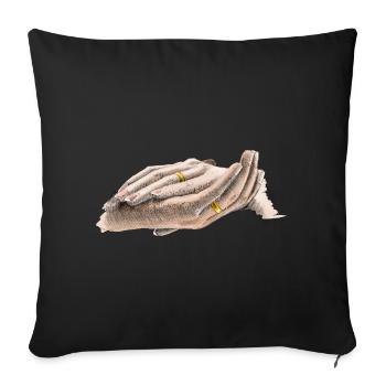 Mariage - Housse de coussin décorative 45 x 45 cm - noir - Devant