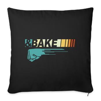 Funny Couple Shake N Bake - Car Racing Lover Gift - Sofa pillowcase 17,3'' x 17,3'' (45 x 45 cm) - black - Front
