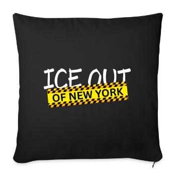 Out of New York - Sofa pillowcase 17,3'' x 17,3'' (45 x 45 cm) - black - Front