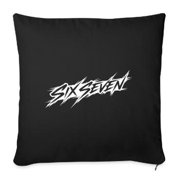 six sept - Housse de coussin décorative 45 x 45 cm - noir - Devant