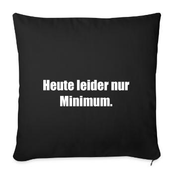 Unfortunately only a minimum today - Sofa pillowcase 17,3'' x 17,3'' (45 x 45 cm) - black - Front