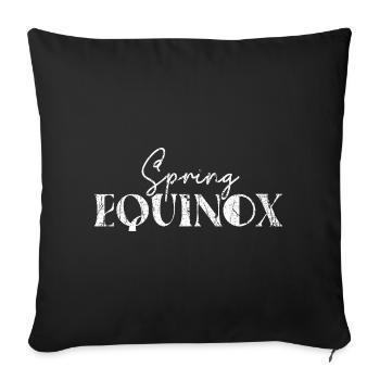Spring Equinox March Equinox Happy Easter Ostara - Sofa pillowcase 17,3'' x 17,3'' (45 x 45 cm) - black - Front
