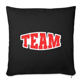 Équipe - Housse de coussin décorative 45 x 45 cm - noir - Devant