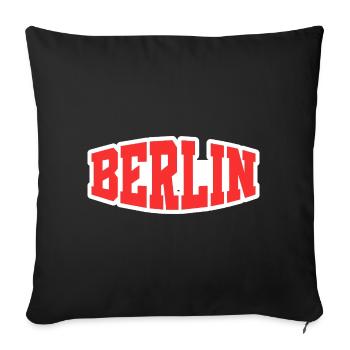 Berlin - Sofakissenbezug 45 x 45 cm - Schwarz - Vorne