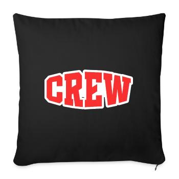équipage - Housse de coussin décorative 45 x 45 cm - noir - Devant
